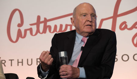 Jack Welch speaking at a conference