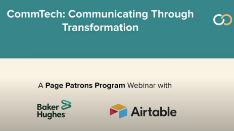 Communicating Through Transformation, a Page Patrons Program Webinar