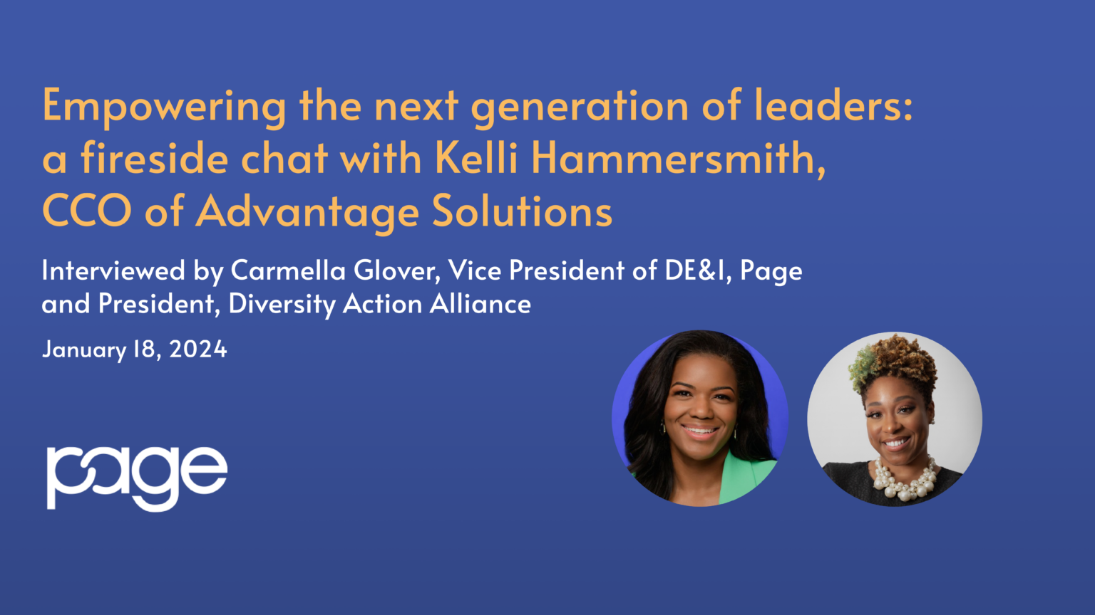 Empowering the next generation of leaders a fireside chat with Kelli