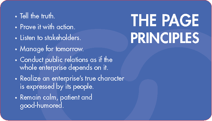 The Page Principles Card